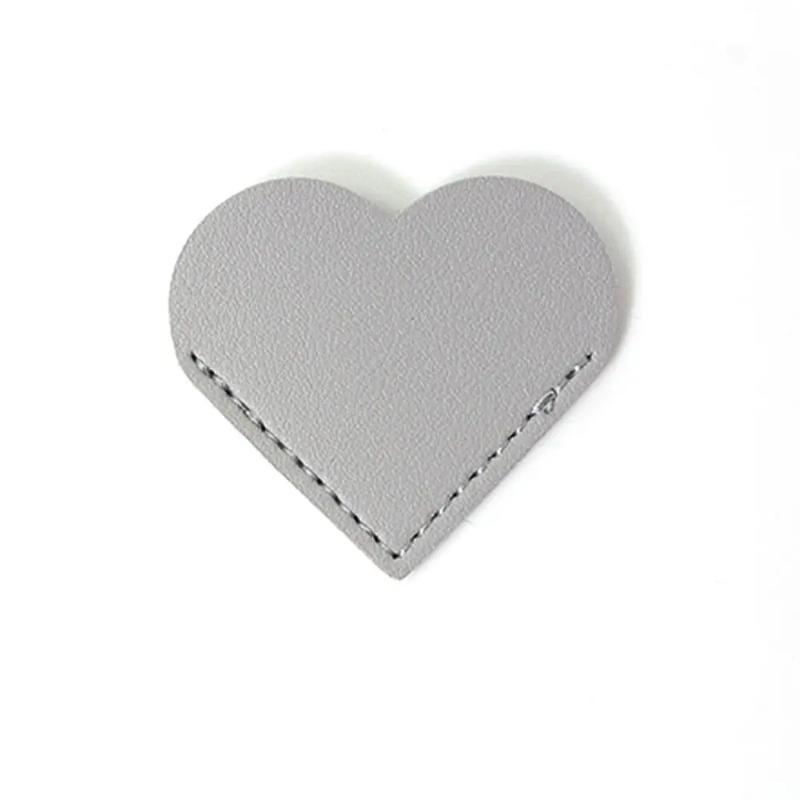 2Pcs Portable Heartshaped Corner Page Marker Vintage Multicolor Leather Bookmark Book Decorative Creative Reading Bookmarks Books