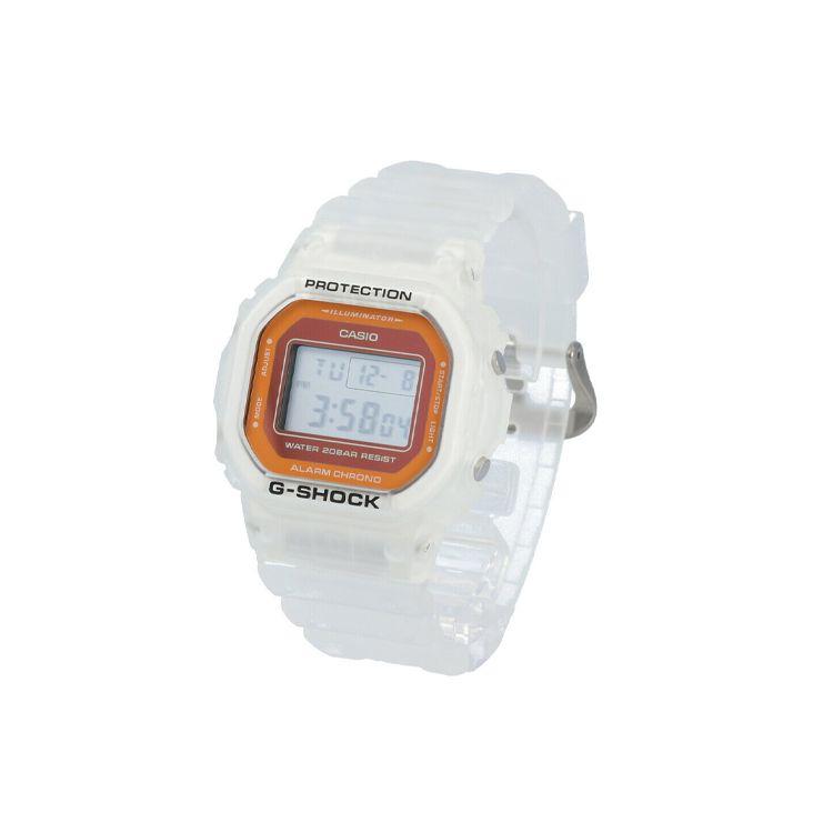 G-Shock Summer Ice Cream Color Semi-Transparent Quartz Movement Resin Strap Watch Men watches Orange DW-5600LS-7