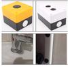 6 Kinds of Specifications White Plastic Hole Plugs 155 Pcs Cabinet Furniture Screw Hole Plugs