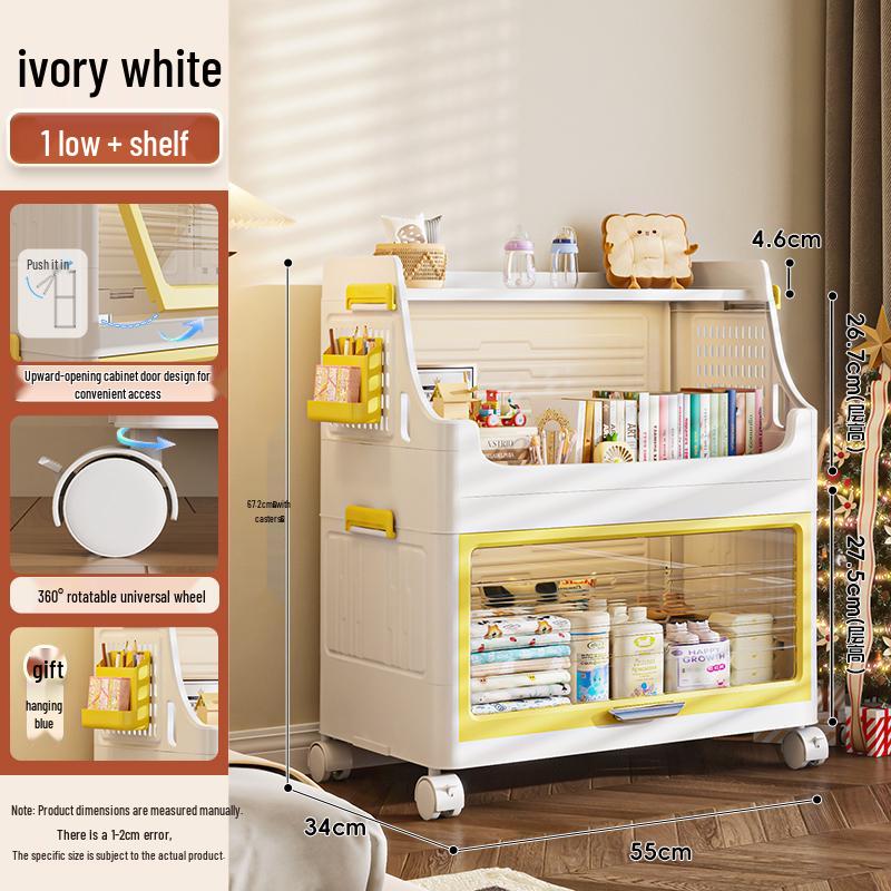 Folding Storage Cabinet for Kids - Wardrobe, Clothes Organizer, Toy & Snack Shelf