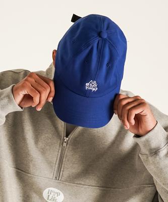 ALL DAY HOOPS Logo Embroidered Ball Cap Hoop Blue