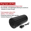 17inches 4 Speed Muscle Recovery Black Rechargeable Electric Vibrating Massage Foam Roller