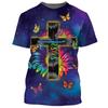 3D Print Jesus Cross T Shirt Men Women New Summmer Fashion Vintage Short Sleeve Men Oversize T-shirts Men Clothing Dropshipping