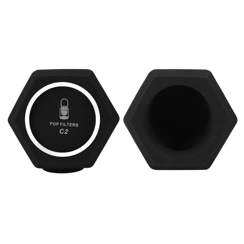 C2 Microphone Sponge Cover High Density Microphone Windscreen Professional Microphone Recording Isolation Booth
