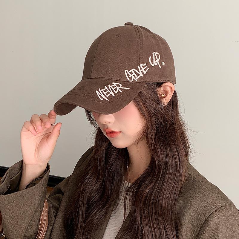 Soft Top Baseball Hat for Women In Autumn and Winter Korean Version with Large Head Circumference  Retro Face Showing Small Peaked Cap for Men