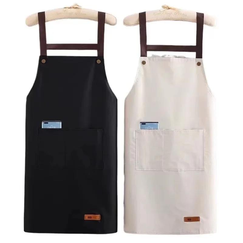 Multipurpose Waterproof Oilproof Kitchen Apron For Cooking Grilling Adult Work Smock Catering Industry Simple Chic Design