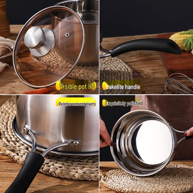 Ouding Zhuoer Health Series Stainless Steel Anti-overflow Milk Pot