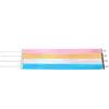 Chic Style Women Multirow 6 Layers Holographic Wide Choker Necklace Club Party
