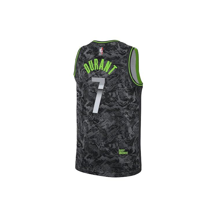 Nike NBA Kevin Durant Select Casual Sports Basketball Vest Brooklyn Nets 7 Black Gray Blackgray Men s DA6954-073 M