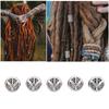 50pcs Beard Beads Dreadlocks Metal DIY Hair Tube Beads Pendant for Hair Braiding Bracelet Necklace Making