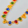 Ladies Vintage Baroque Choker Women Resin Necklace Party Wedding Jewelry Accessory