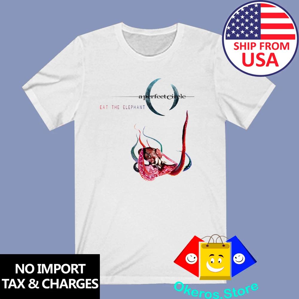 A Perfect Circle Eat The Elephant Men s White Size S to 3XL S
