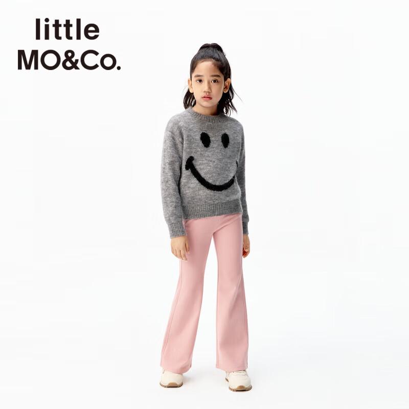 little MO&Co. Kids Mohair Blend Smiley Face Pullover Sweater