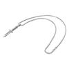 Men Knife Pendant Necklace Fashionable Male Jewelry Necklace Gift Clothes AccessorySteel Color