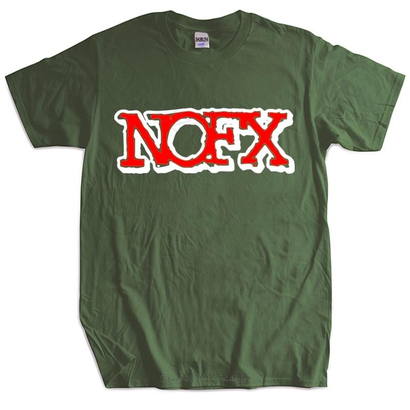 

NOFX Rock Band Mens TShirt Size S 3XL Hip Hop men cotton fashion tshirt male summer teeshirt euro size S