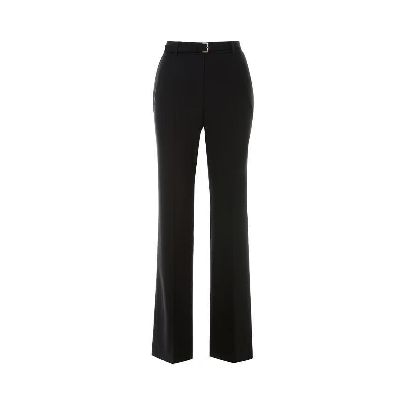 LANGZI Fashion Flared Wool Blend Suit Pants
