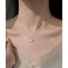 Hot Butterfly Double Layer Necklace Female Temperament Clavicle Chain