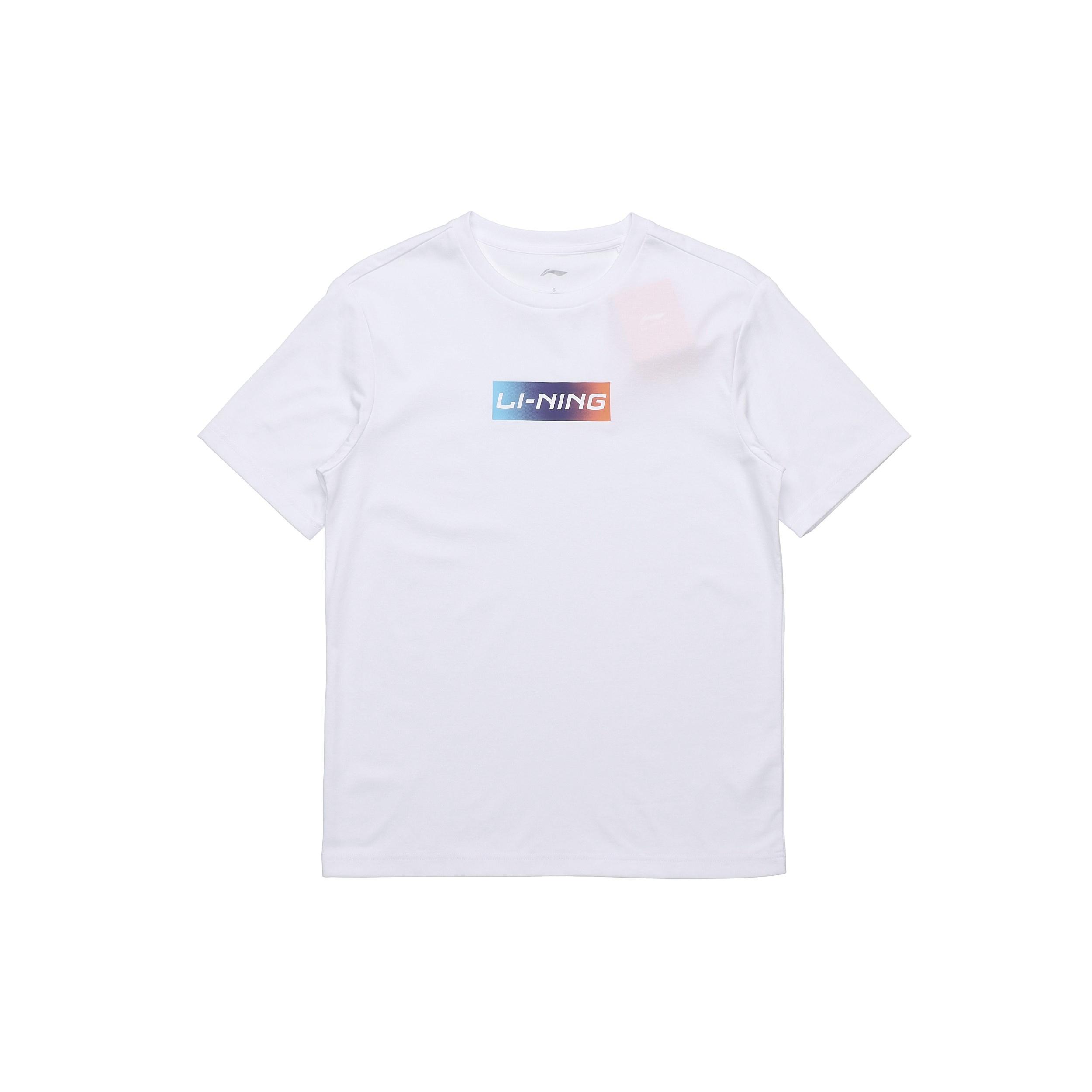 Li-Ning Box Logo T-shirt  White  Men s AHSQ326-1 S