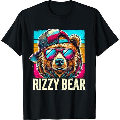 Rizzly Bear Grizzly Bear with Sunglasses T-Shirt(1)