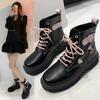 Fashion Comemore 2025 Autumn Winter New Boots Women Black Platform Cute Pink High-top Lolita Boot Female Student Kawaii Japanese Shoes