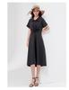 Shirt Skirt, Summer Commuting Temperament, Simple Women's Mid Length Dress