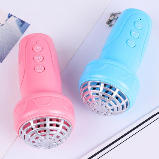 Kids Multi-functional Recording Microphone with Bead Chain Light Music Mini Voice