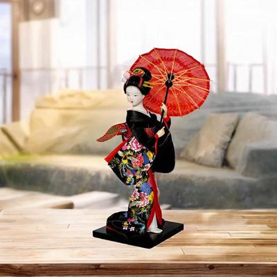 Japanische Geisha Kimono Puppe, 10 Zoll, Geschenk asiatische Sammlerfigur, Geisha Statue für