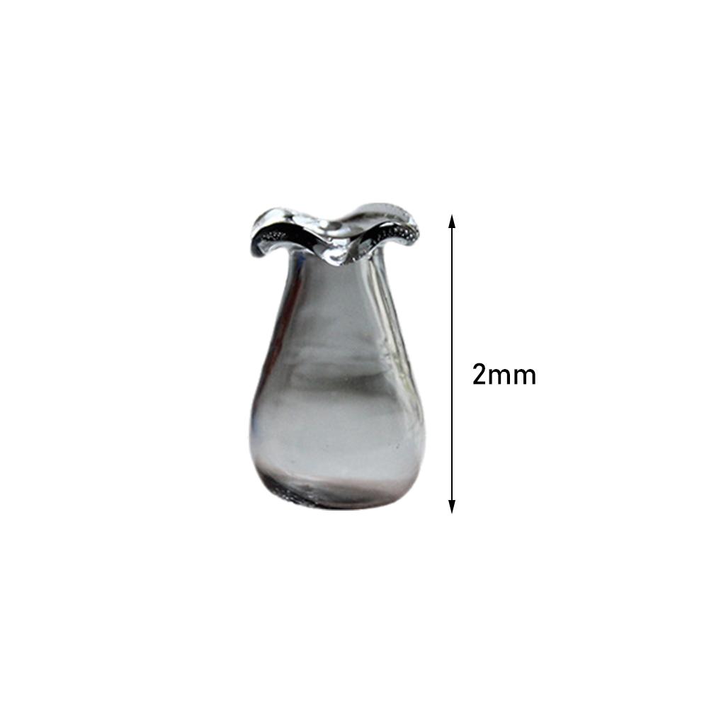 Miniature Vase Set Mini Glass Flowerpot Vase DIY Furniture Toys Dollhouse Miniature Accessories