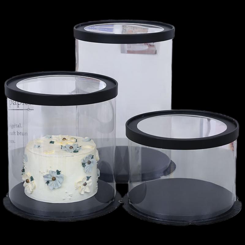 De Ouxingguang Round Transparent Cake Box (5 Sets)