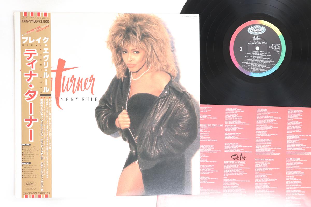 

LP Record TINA TURNER - Break Every Rule ECS91186 CAPITOL 1986 Japan Obi Soul/Funk Used