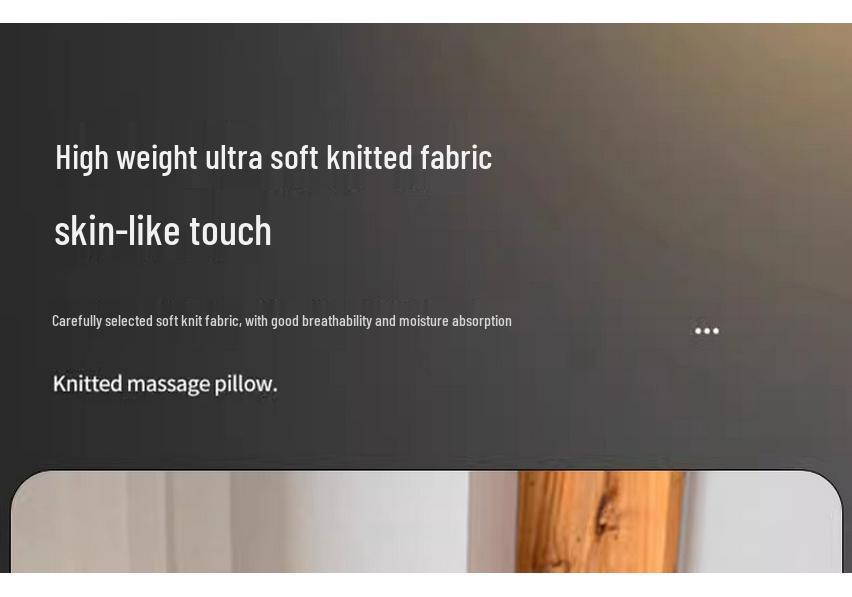 Hotel and Home Knitted Cotton Neck Support Pillow Pair - Durable Spa Massage