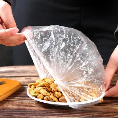 100 Stück Lebensmittelqualität Elastische Plastikfolie Einweg-Abdeckbeutel Küche Obst Gemüse Lagerung Frisch