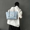 New Lee Fabric, PU Crossbody Bag, Shoulder Bag, Handbag Large Women's Light Blue LE250015L-502