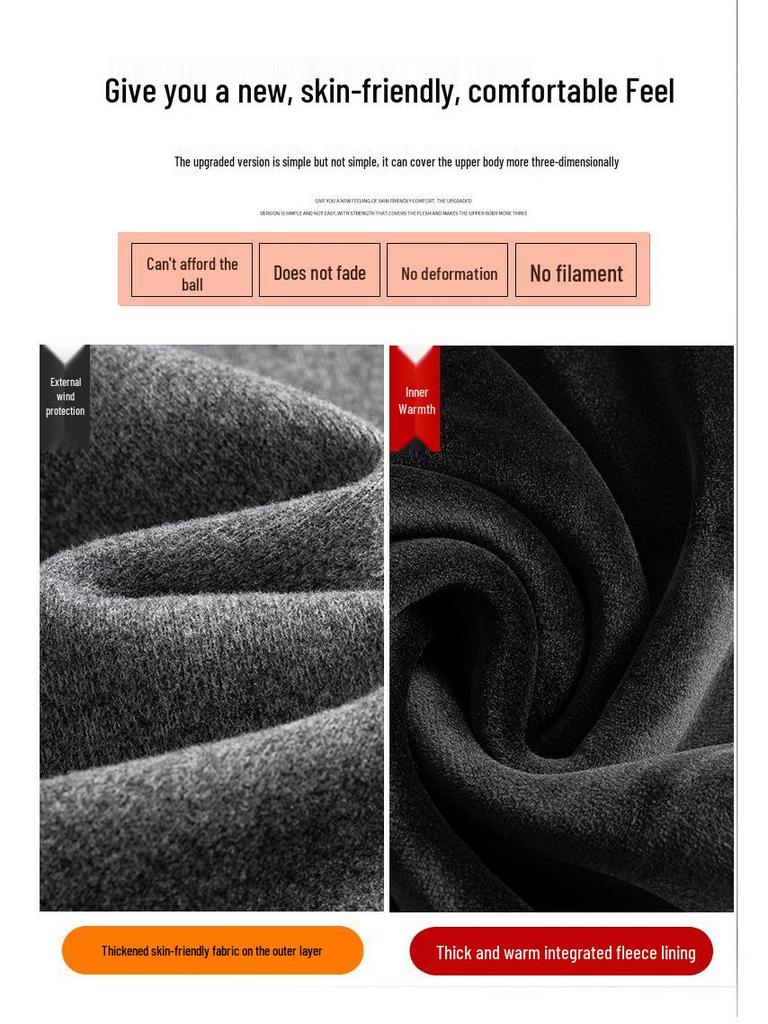 Women's Plus Size High Waist Wide Leg Pants - Fluffy, Thick, and Slimming for Autumn/Winter