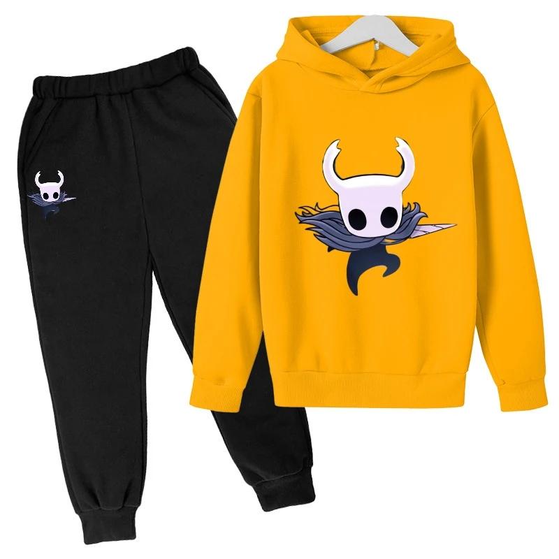 Children Fashion New Popular Hot Game Hollow Knight Kids Hoodies Personality Anime Hoodie Harajuku Sweatshirts Boy Sets