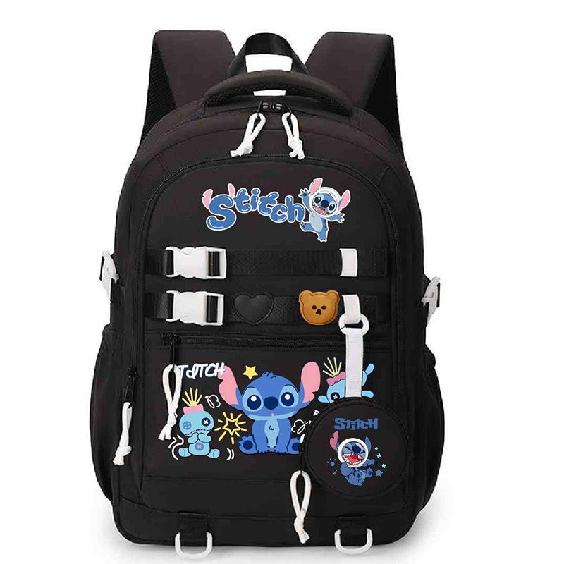 Stitch Backpack - Student Style for Boys & Girls Back-to-School Book Bag & Everyday Teen Backpack