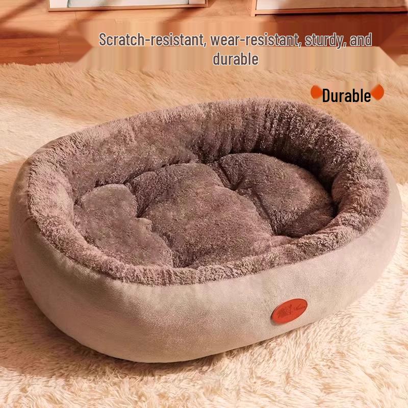 All-Season Warm Winter Dog Bed for Medium to Large Dogs and Cats