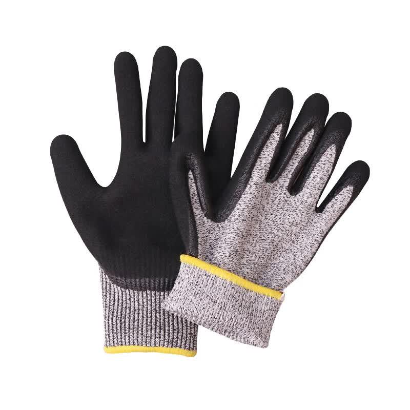 Tiandun Nitrile Coated Level 5 Cut Resistant Gloves