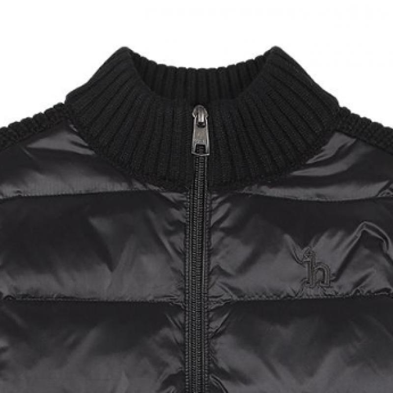 [hedges Kids] Knit Color Duck Down Padding Black  Huw11jp01m Bk 