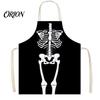 Creepy Butcher Apron Halloween with Realistic Blood Stain, Washable Protective Work Apron, Novelty Barbecue Horror Costume Prop for Cosplay