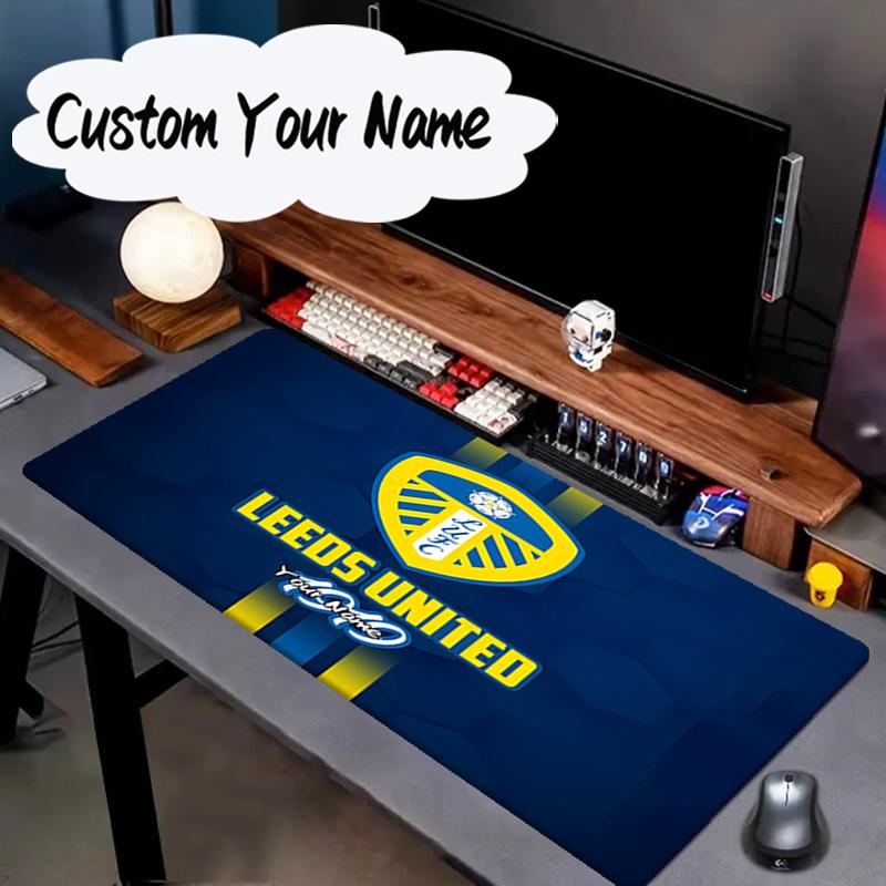 Custom Name Mouse pad Leeds United Crest Legacy Mouse pad, Gaming Mouse Pad, keyboard pad, Desk Decor for computer notebook Fan Birthday Gift