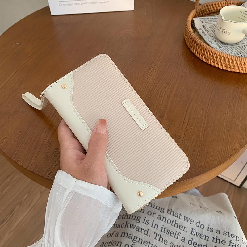Spring new large-capacity premium commuter Japanese and Korean hand wallet, multi-card long women's change bag