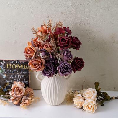 Man Yu Shadow Rose Bouquet: INS Style Artificial Flowers for Weddings & Decor