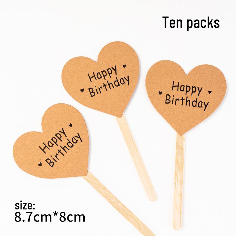 Rustic Forest Birthday Cake Decoration Insert Card