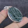Green Aventurine Gemstone 925 Sterling Silver Jewelry Pendant 2.09" l6i86