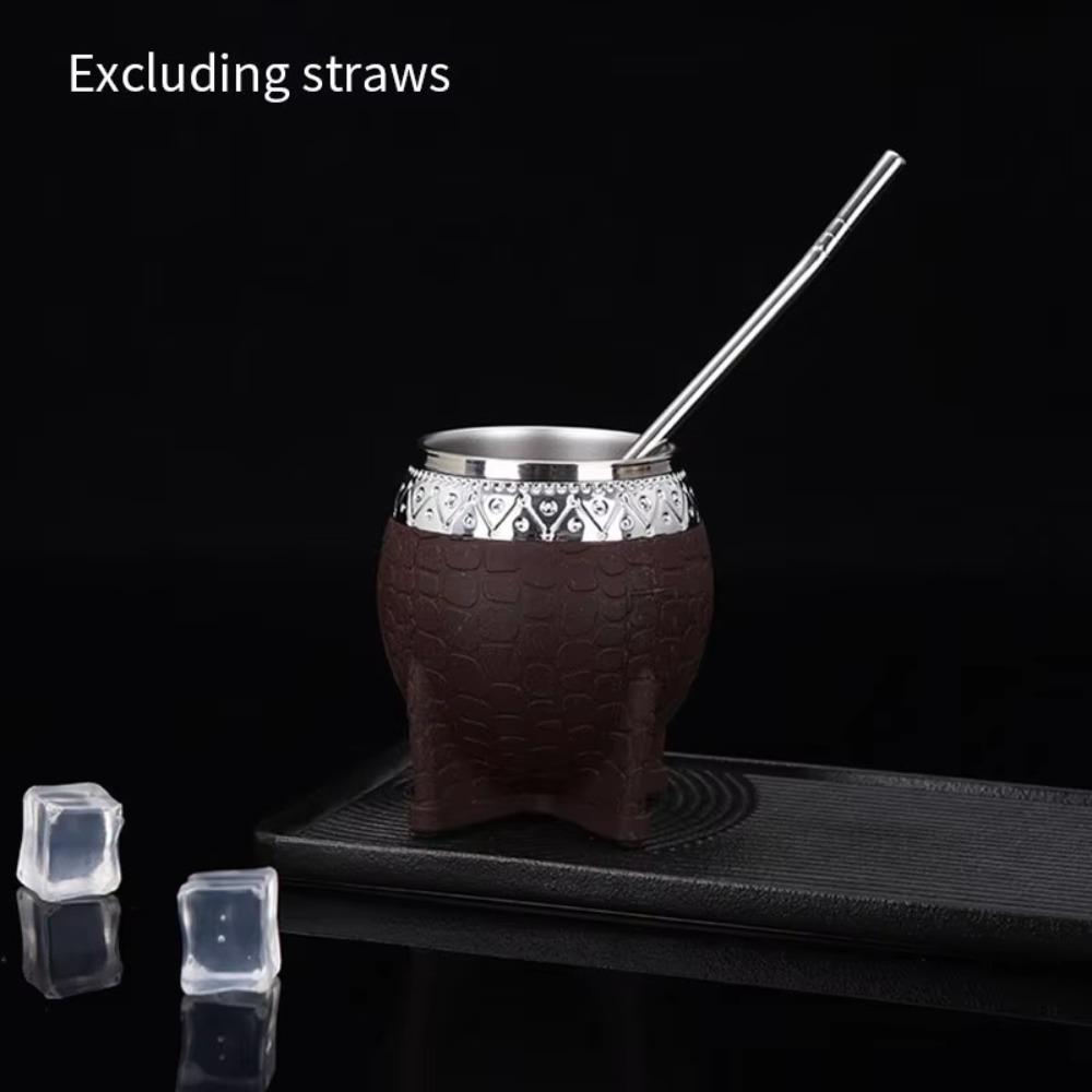 Double-layer Insulated Cup Stainless Steel Eggshell Cup High Quality Mate Cup  Gifts
