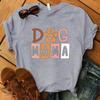 Dog Mama Printing T-Shirt Women Tees Round Neck T-Shirt