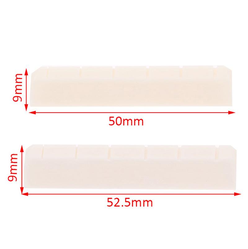 1 Bucată Piatră Os Slotată pentru Chitara Clasica 50Mm / 52.5Mm * 6Mm * 9Mm Accesorii Chitara Clasica