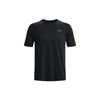 Crew Neck Breathable Fitted Short Sleeve T-Shirt Men Black 1370951-001