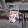 Cute Pink Pig Cartoon Couple Phone Case for IPhone 16 14 15 11 13 12 Pro Max Mini for IPhone X XS XR 7 8 Plus SE Clear Covers